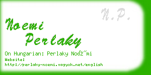 noemi perlaky business card